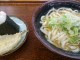 かけうどん並+キスの天ぷら+鮭おにぎり-讃岐うどんなかざわ家笠原店